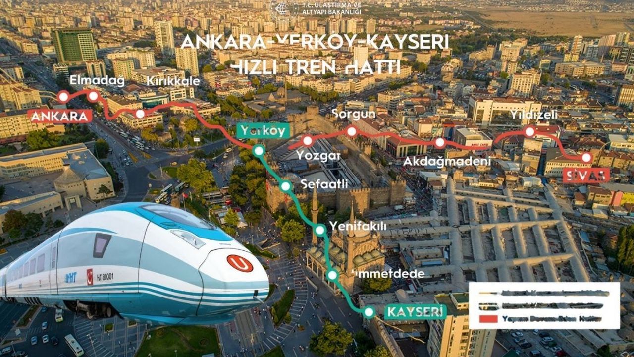 Kayseri-Yerköy hızlı tren hattından müjde! Başkan açıkladı