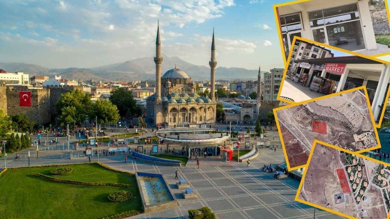 Kayseri’de 54 milyon TL değerinde 2 arsa, 2 dükkan satılıyor! Hem de TOKİ tarafından