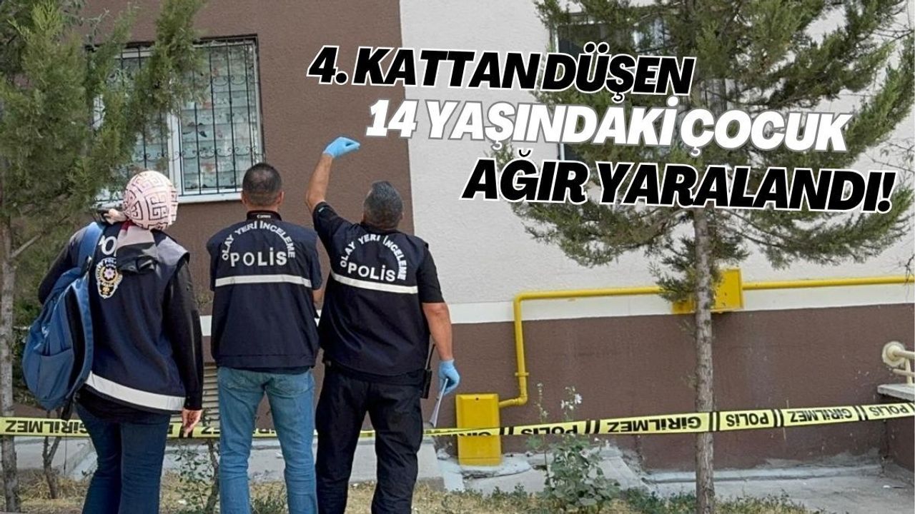 4. Kattan düşen 14 yaşındaki çocuk ağır yaralandı