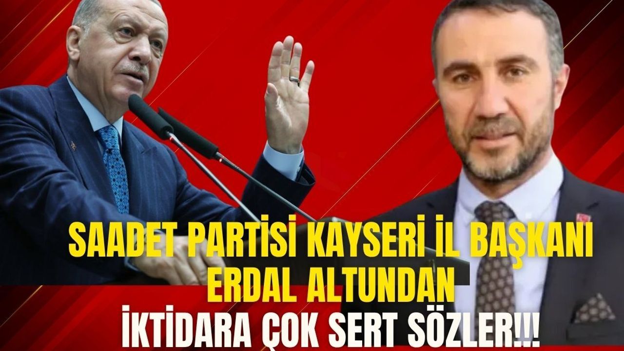 Kayseri’den süreç tepkisi! Altun: “Milletin vicdanı bu hesabı not eder”