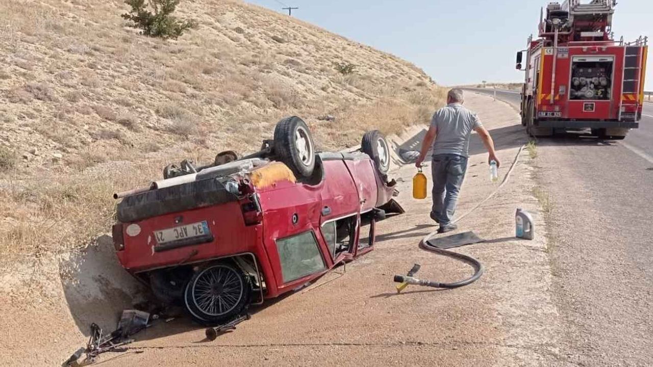 Tofaş marka otomobil takla attı! Çok sayıda yaralı var