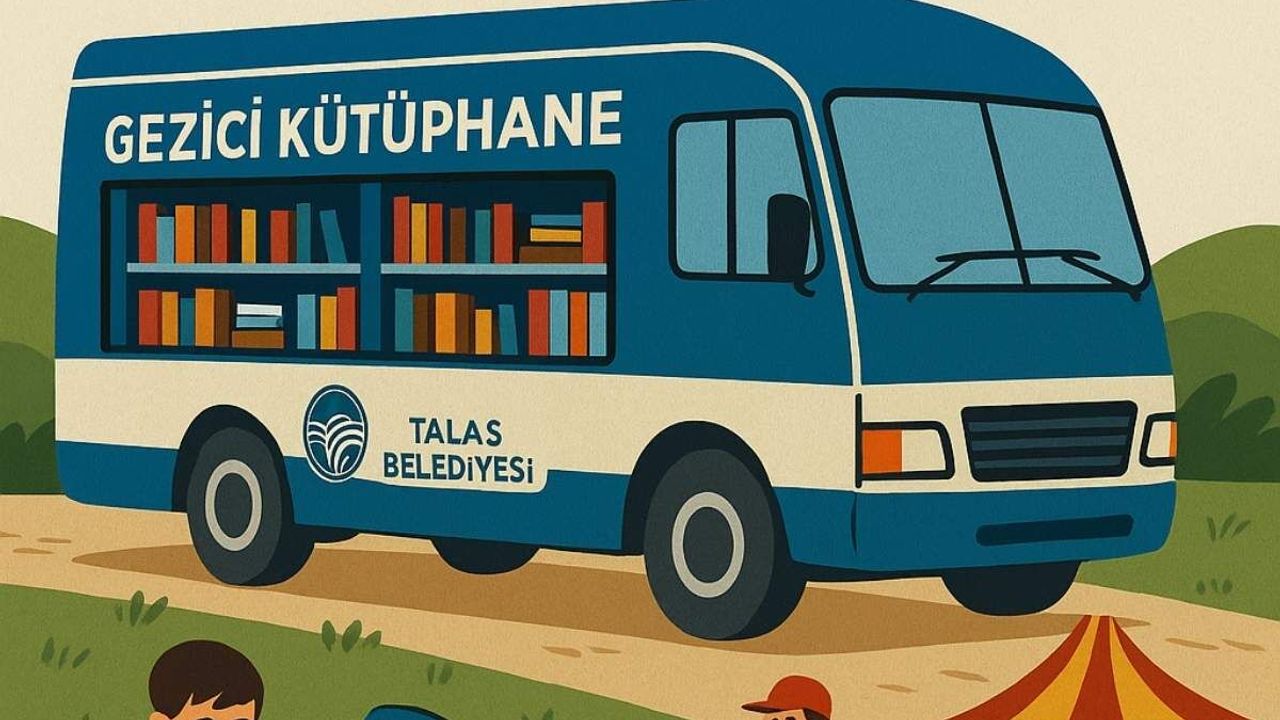 Talas’ın gezici kütüphanesi kitapla kırsalı buluşturuyor!