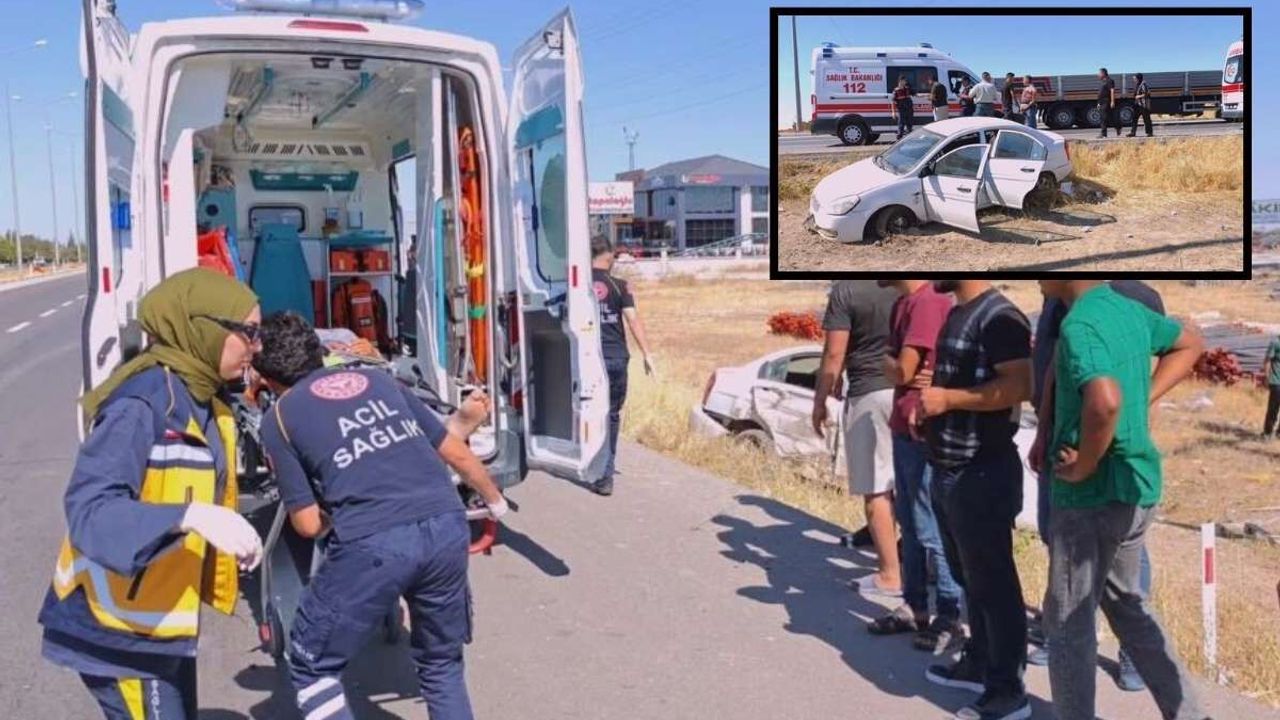 Direksiyon hakimiyetini kaybeden araç şarampole uçtu! 4 kişi yaralandı