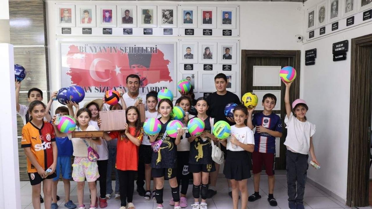 Bünyan’da geleceğin sporcularına destek!