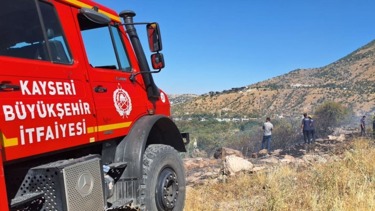 Kayseri Çay Bağları’ndaki yangın kontrol altına alındı