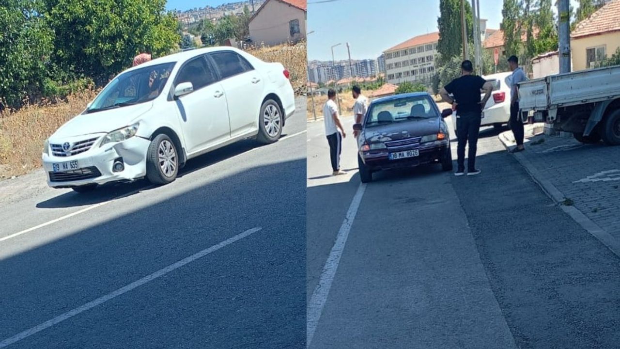Kayseri’de kaza paniği: Yıldırım Beyazıt Mahallesi’nde iki araç çarpıştı!