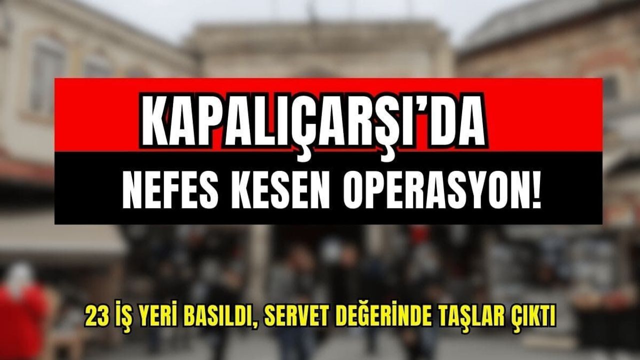 Kapalı Çarşı'nın altından bakın ne çıktı! Kimse orada olduğunu bilmiyordu