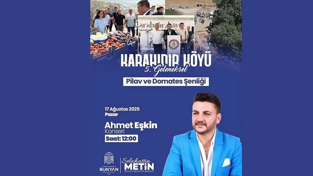 Kayseri’de büyük şenlik için geri sayım başladı!