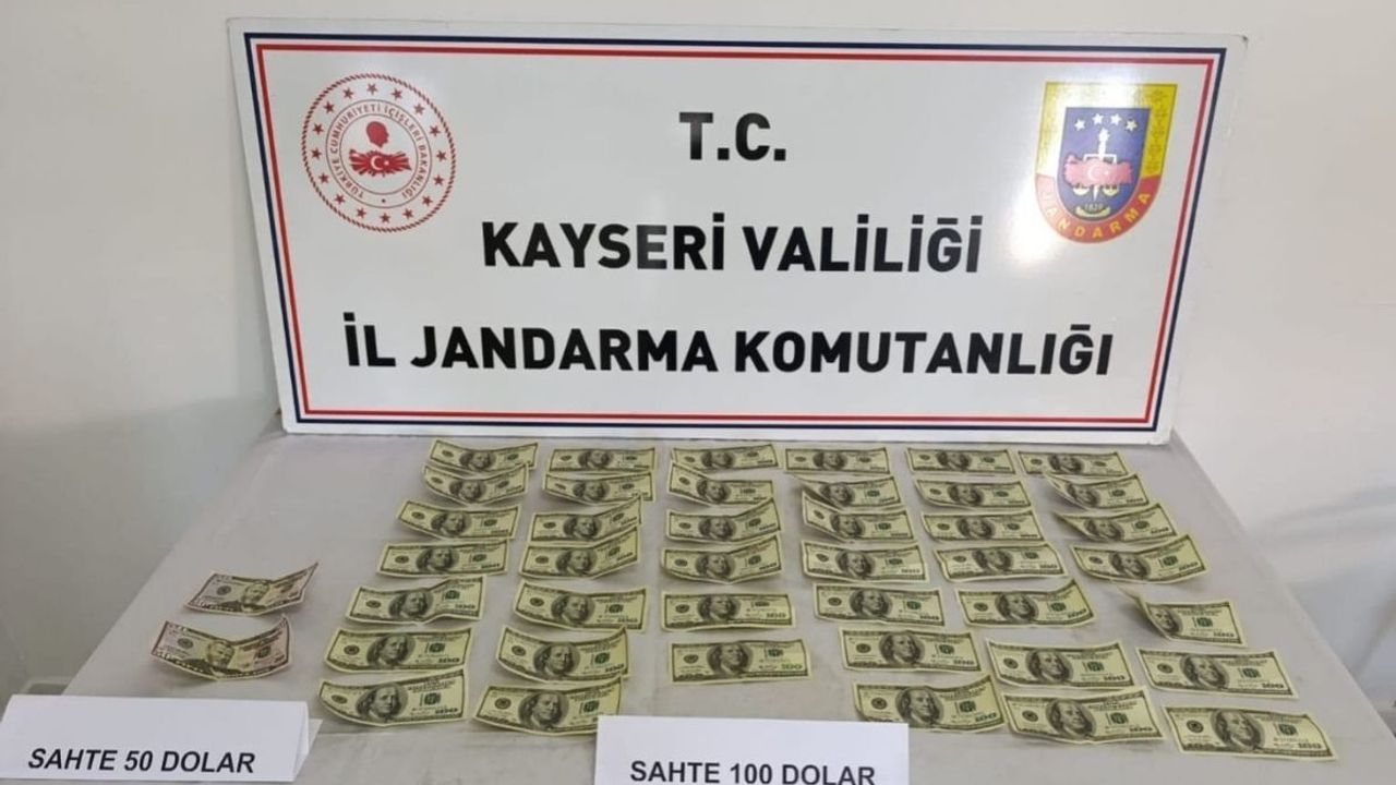 Kayseri’de sahte dolar operasyonu binlerce dolar ele geçirildi