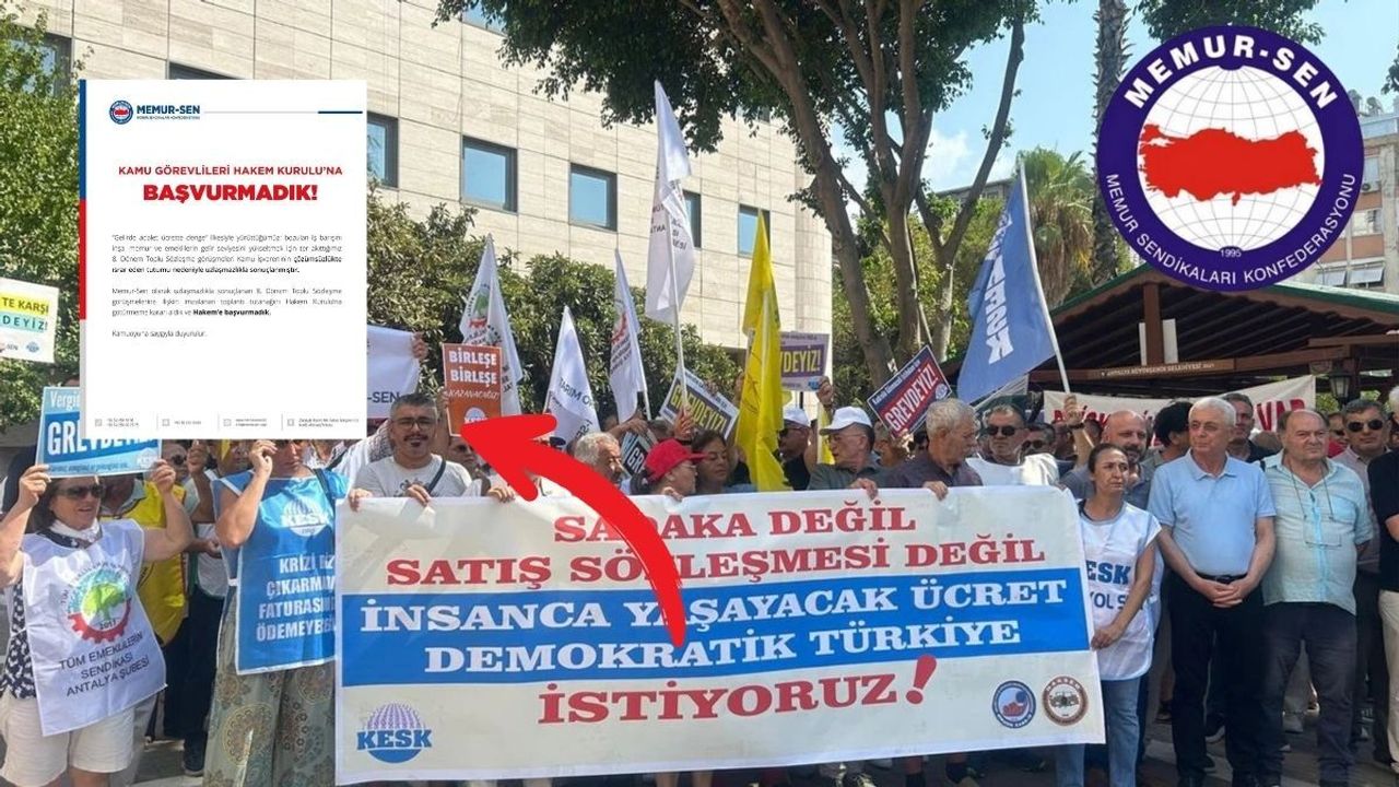 Memur-Sen hakem heyetine başvurmadı!