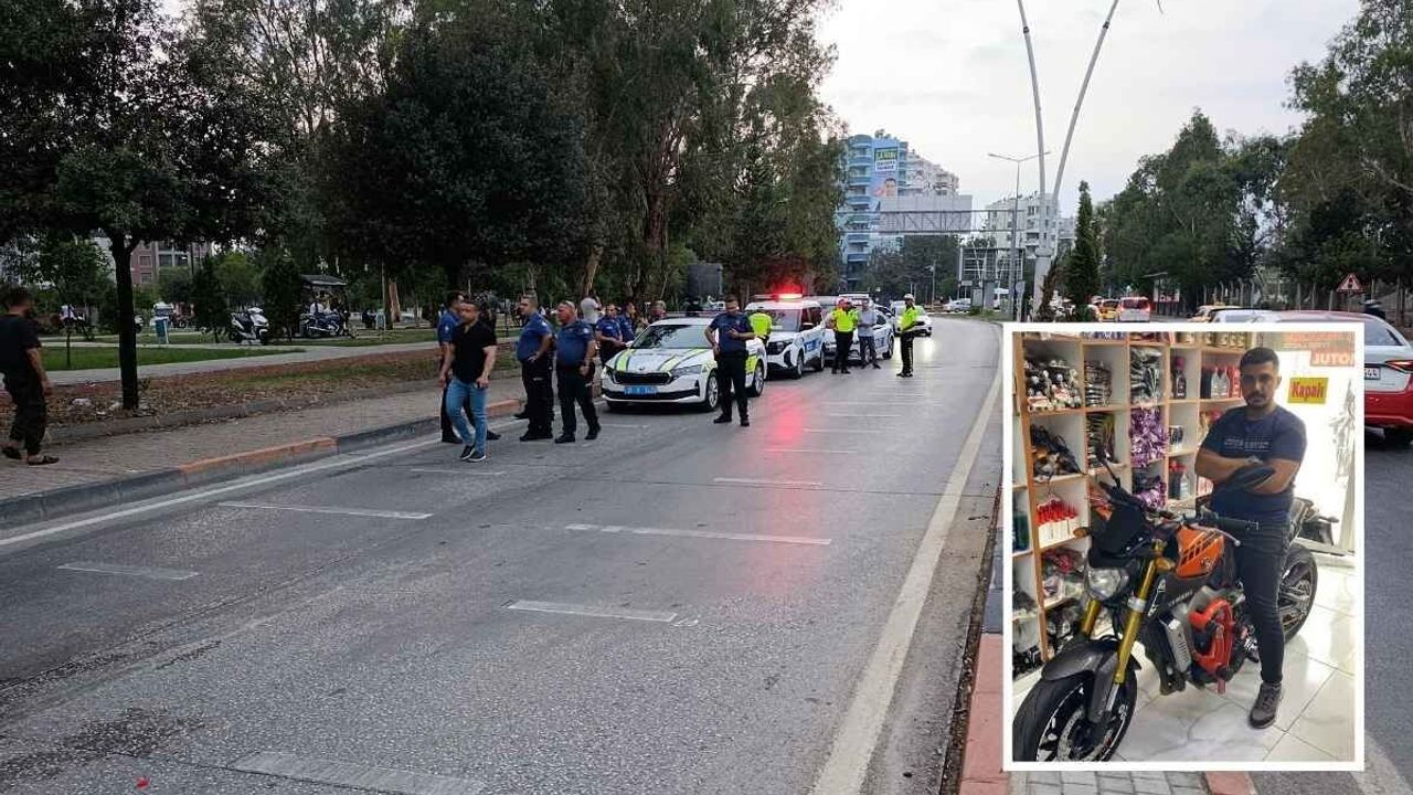 Refüje ve aydınlatma direğine çarpan motosiklet sürücüsü hayatını kaybetti
