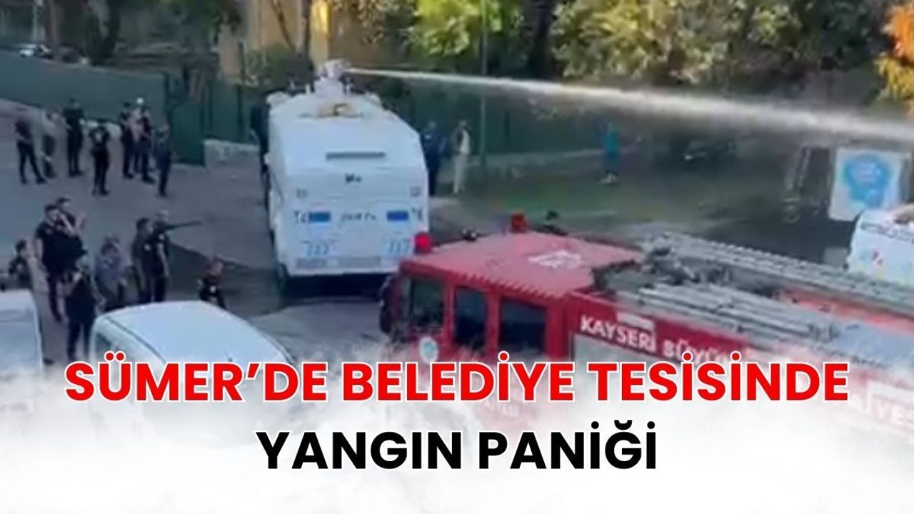 Sümer’de belediye tesisinde yangın paniği