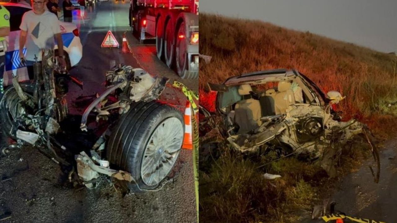 Tır ile otomobil kafa kafaya çarpıştı: 1 ölü