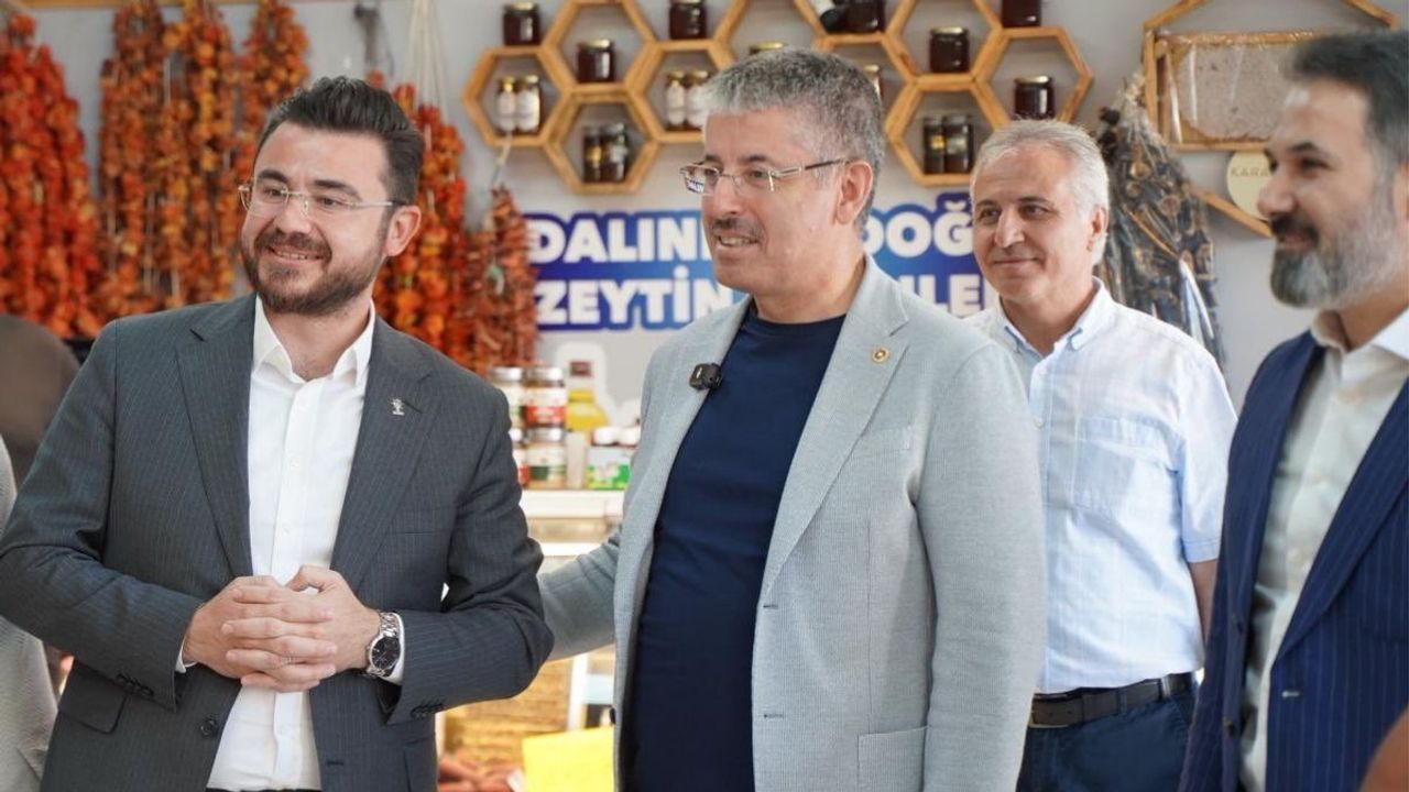 Şaban Çopuroğlu ve Hüseyin Okandan Talas’ta esnafla buluştu