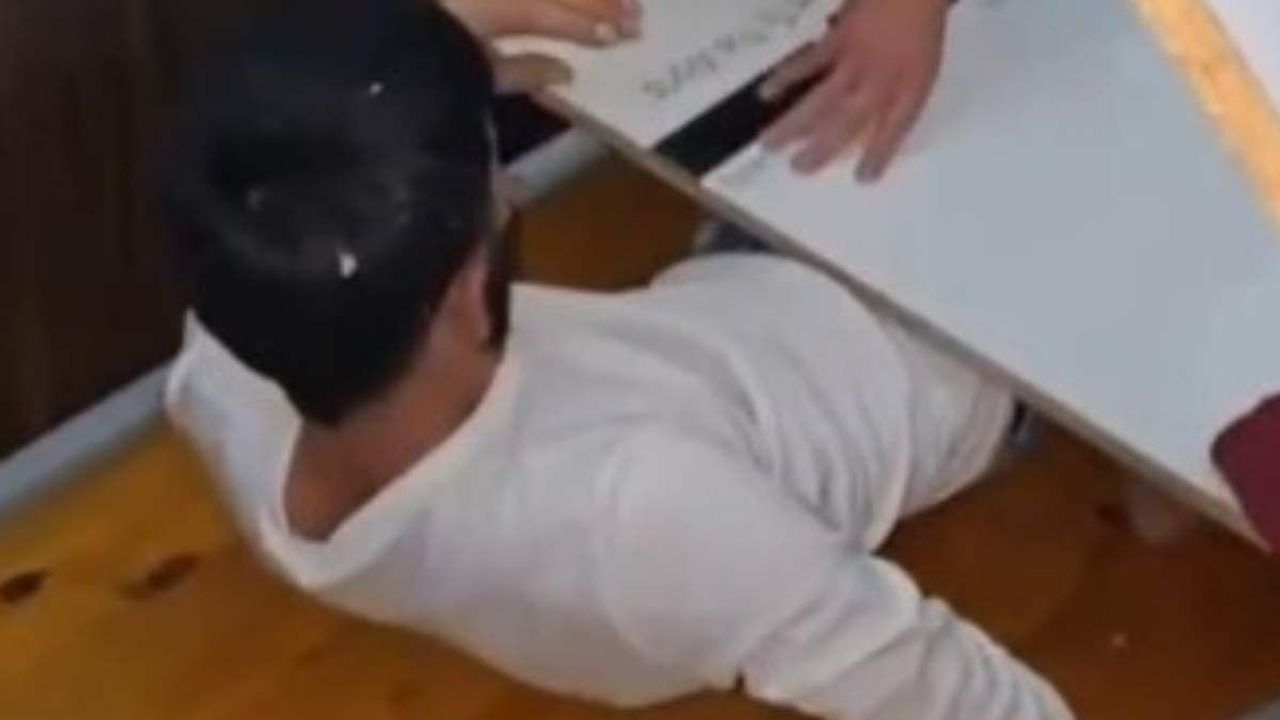 Konya'da hapis cezası olan firari: Bazanın içinden çıktı!