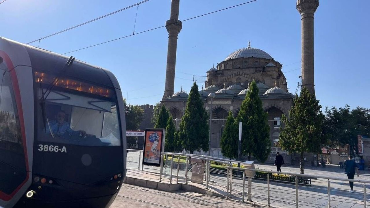Kayseri'de tramvayda gergin anlar!