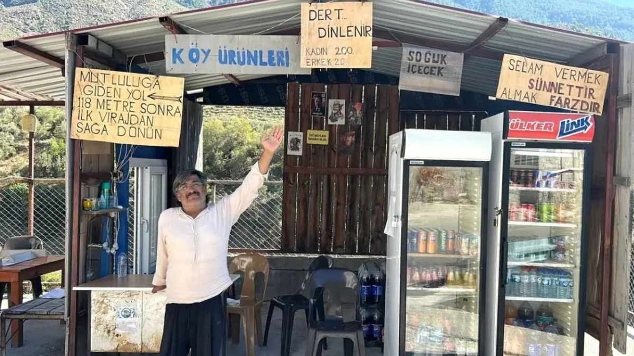 Hatay'da esnafın dert dinleme tabelası sosyal medyayı salladı!