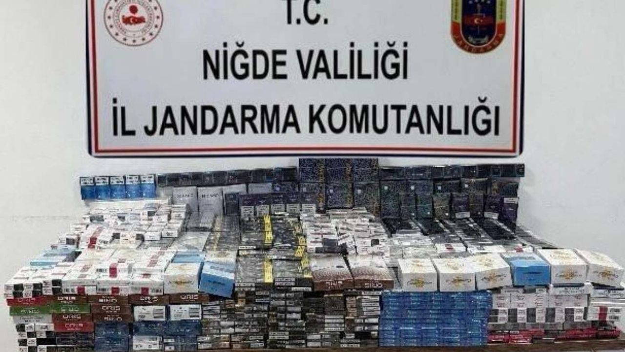 Niğde’de kaçak sigara operasyonu: Binlerce paket ele geçirildi