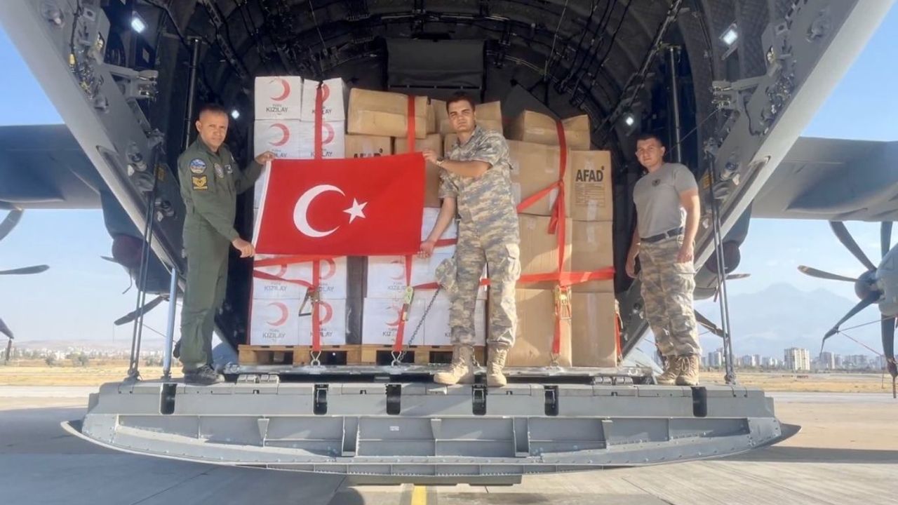 Kayseri’den Afganistan’a yardım uçağı kalktı