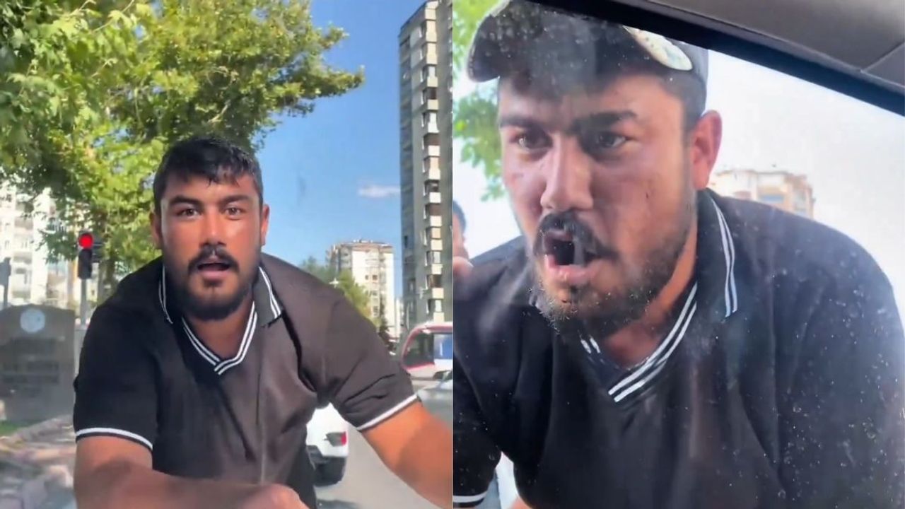 Kayseri’de kavşak çetesi sürücülere zor anlar yaşatıyor!