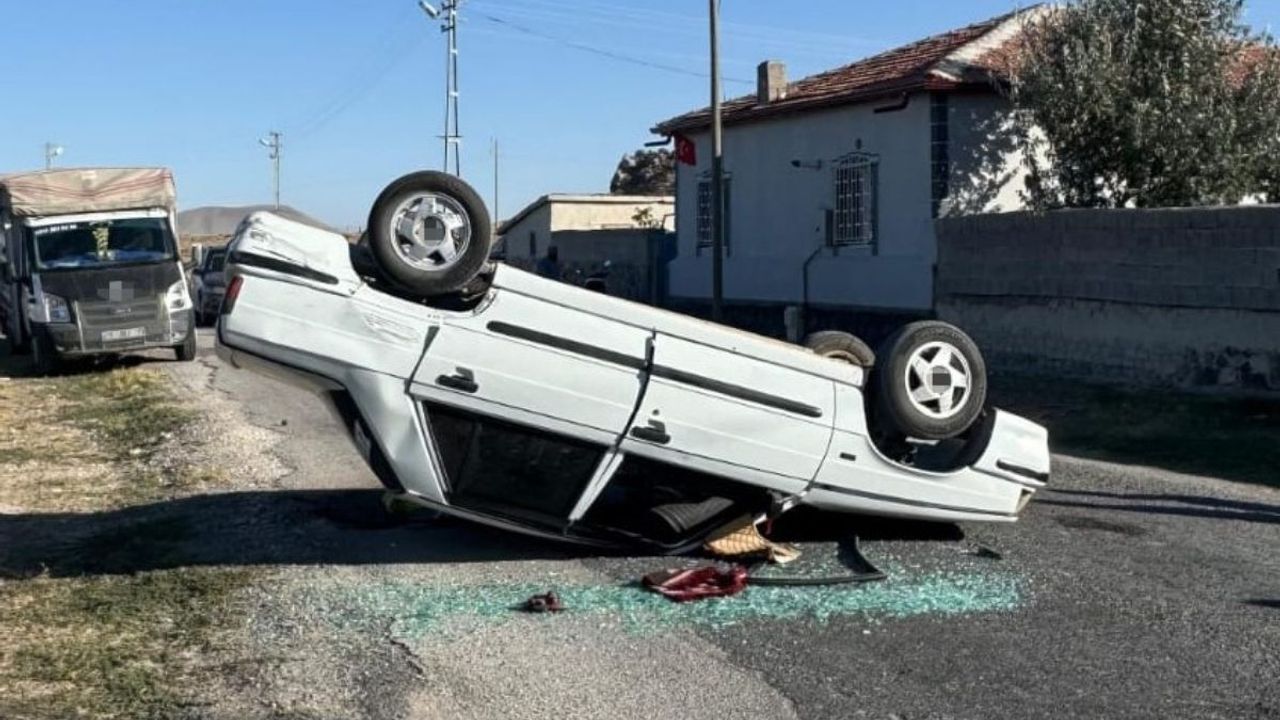 Konya'da trafik kazası: 1 kişi yaralandı