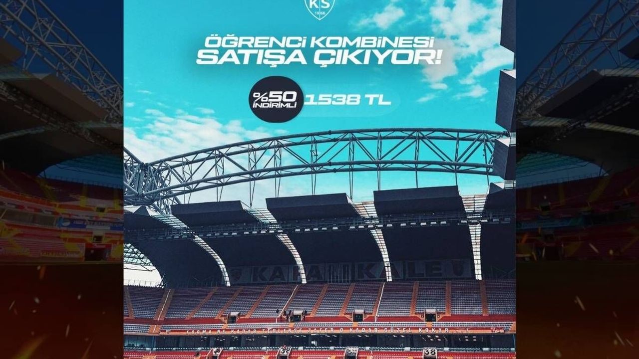 Kayserispor’dan öğrencilere indirimli kombine fırsatı