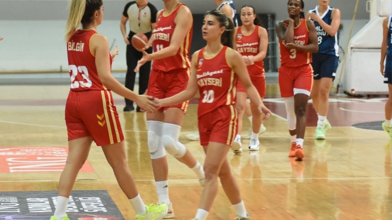 Melikgazi Kayseri Basketbol lige Çanakkale deplasmanında başlıyor