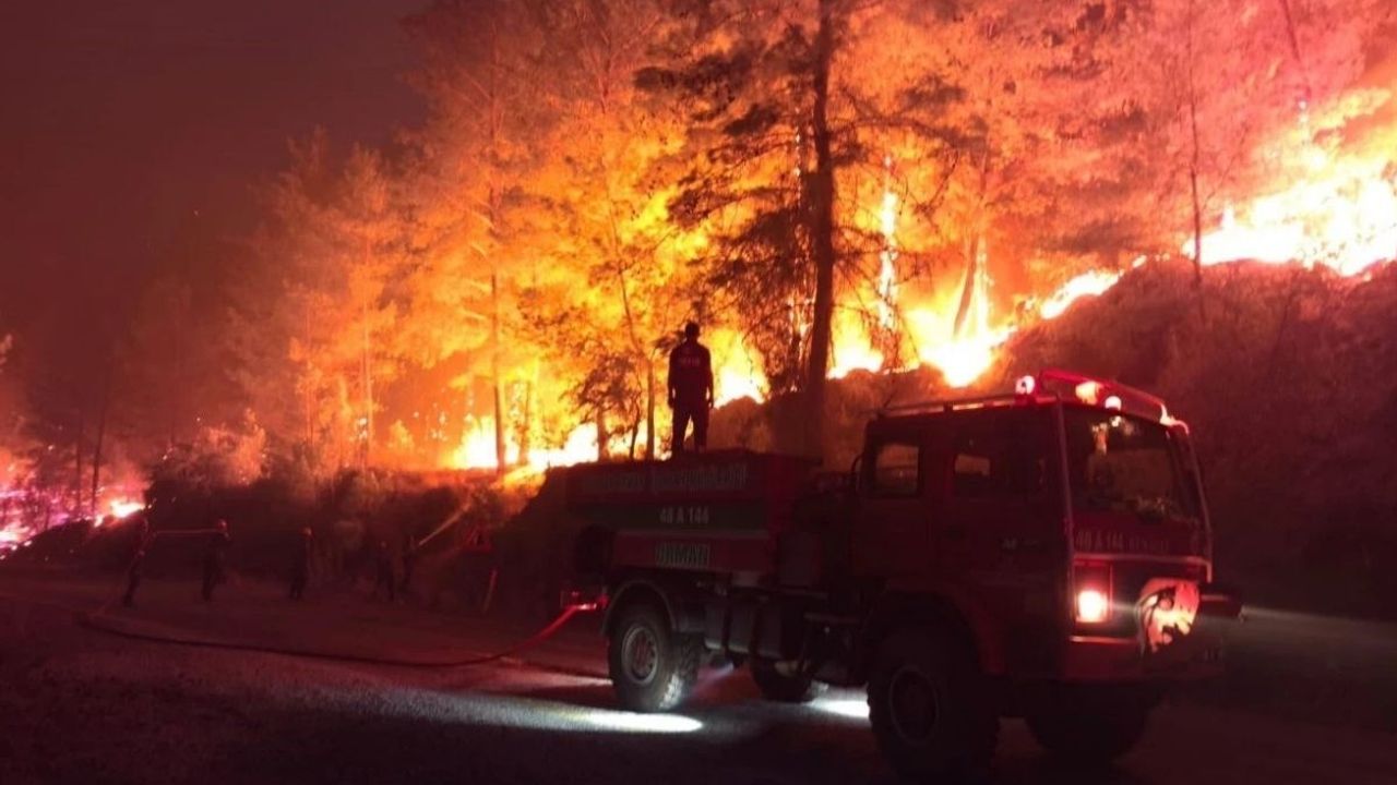 Muğla’da aynı gece 7 ayrı yerde yangın çıktı