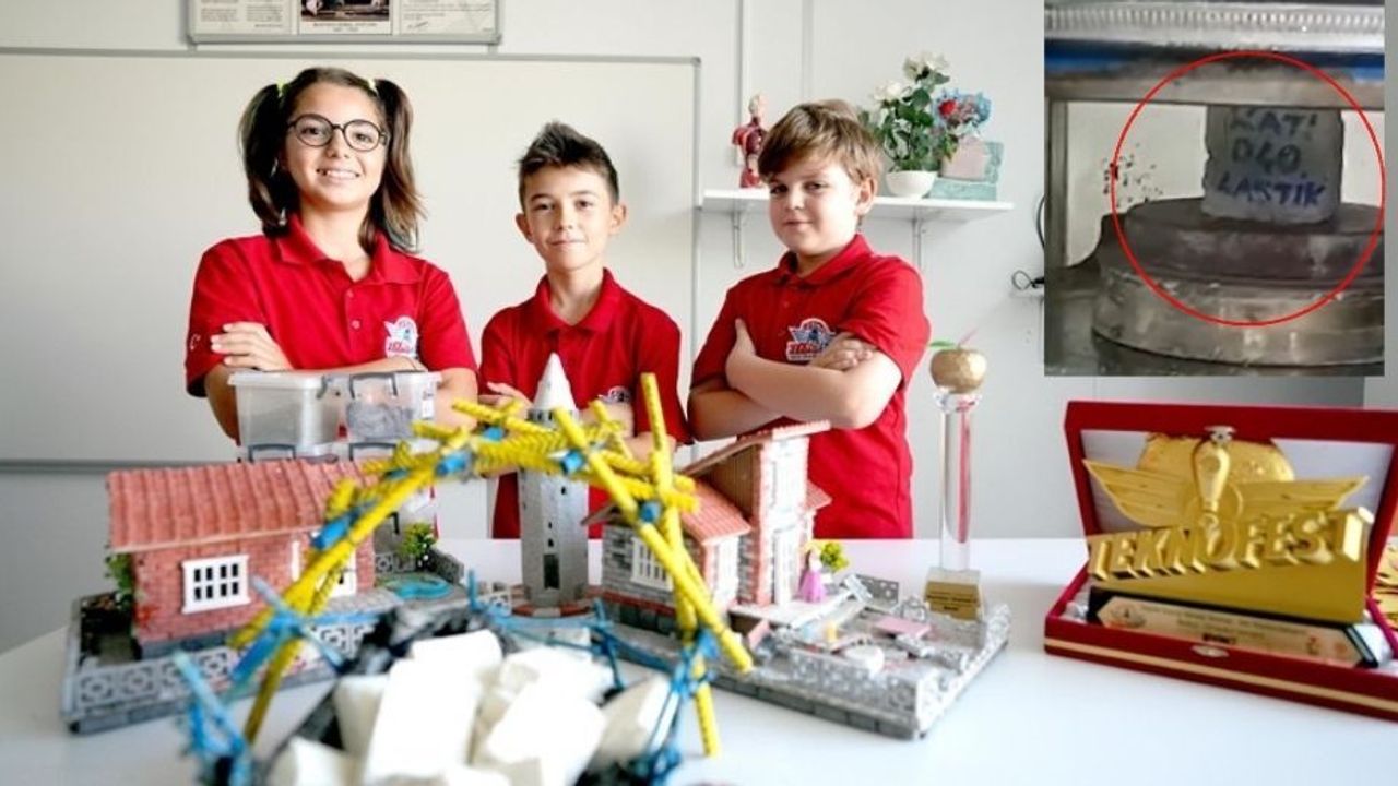 Öğrenciler depreme karşı 17 tonluk basınca dayanan beton geliştirdi