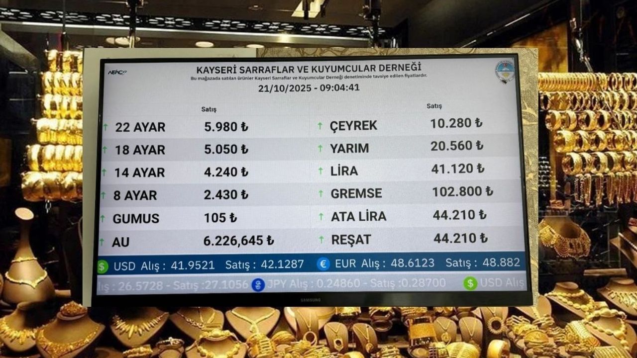 21 Ekim Güncel Altın Fiyatları!