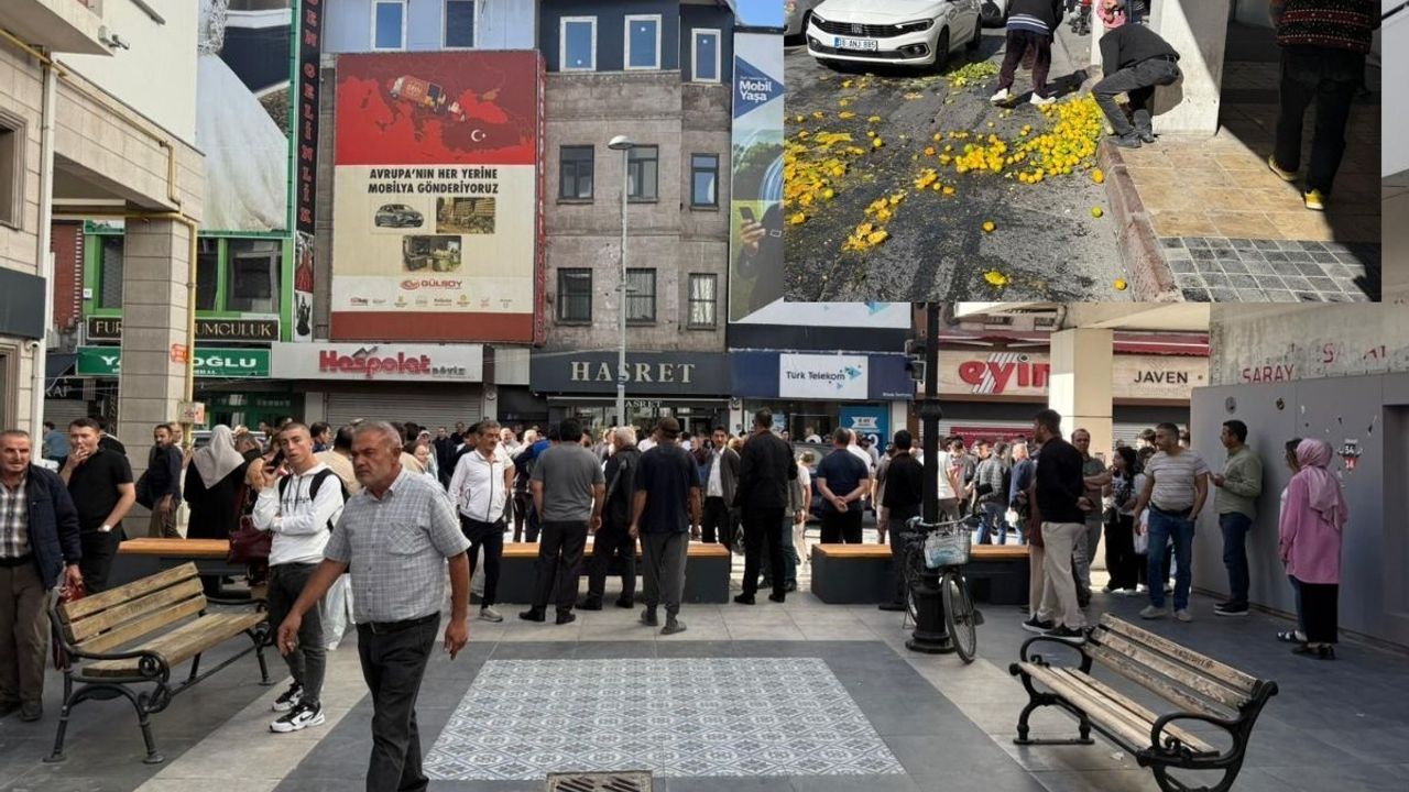 27 Mayıs Caddesinde vatandaş ve zabıta birbirine girdi!