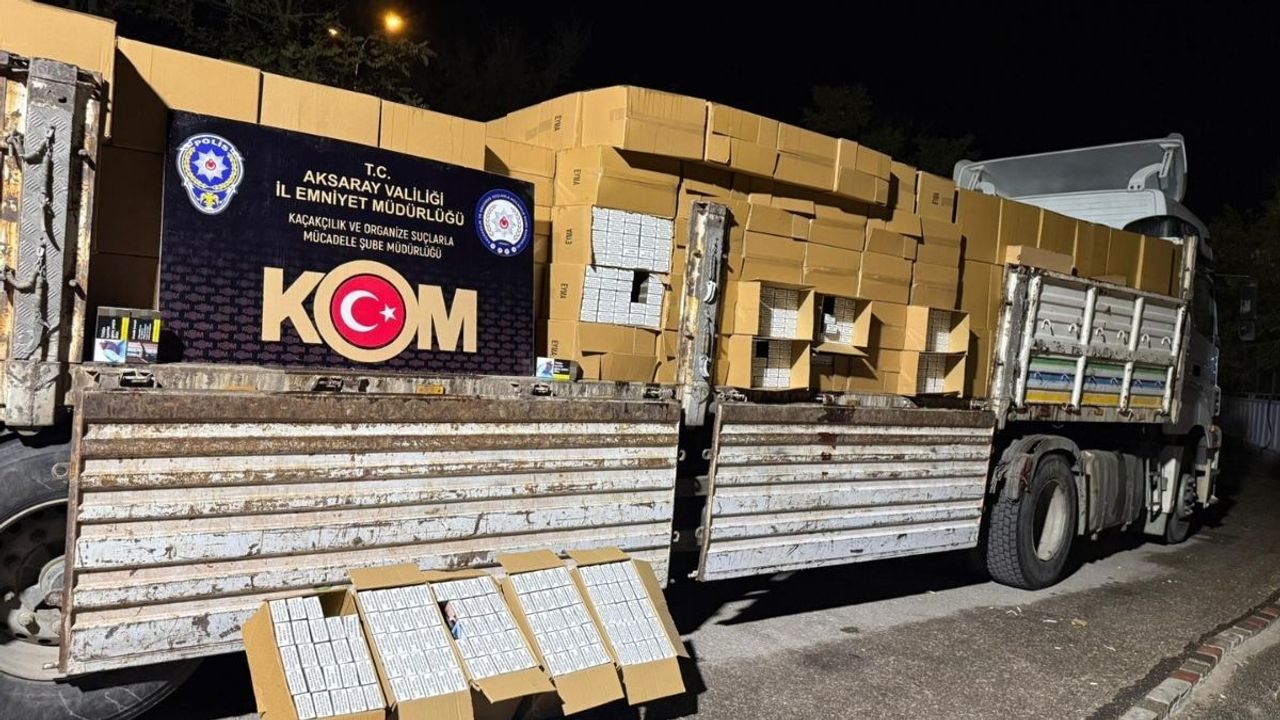 Aksaray’da 26 milyon liralık kaçak sigara ve ürün ele geçirildi!