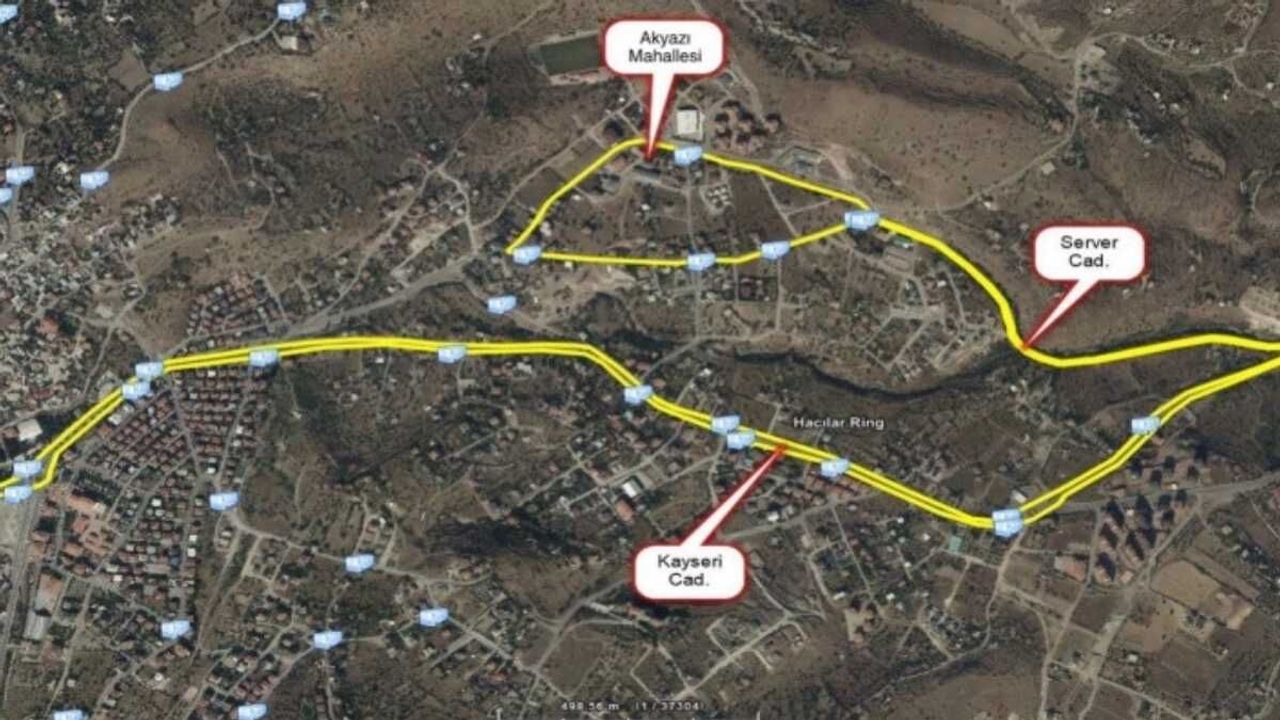 Hacılar’da Server Mahallesi'ne araç girişi geçici olarak kapatıldı