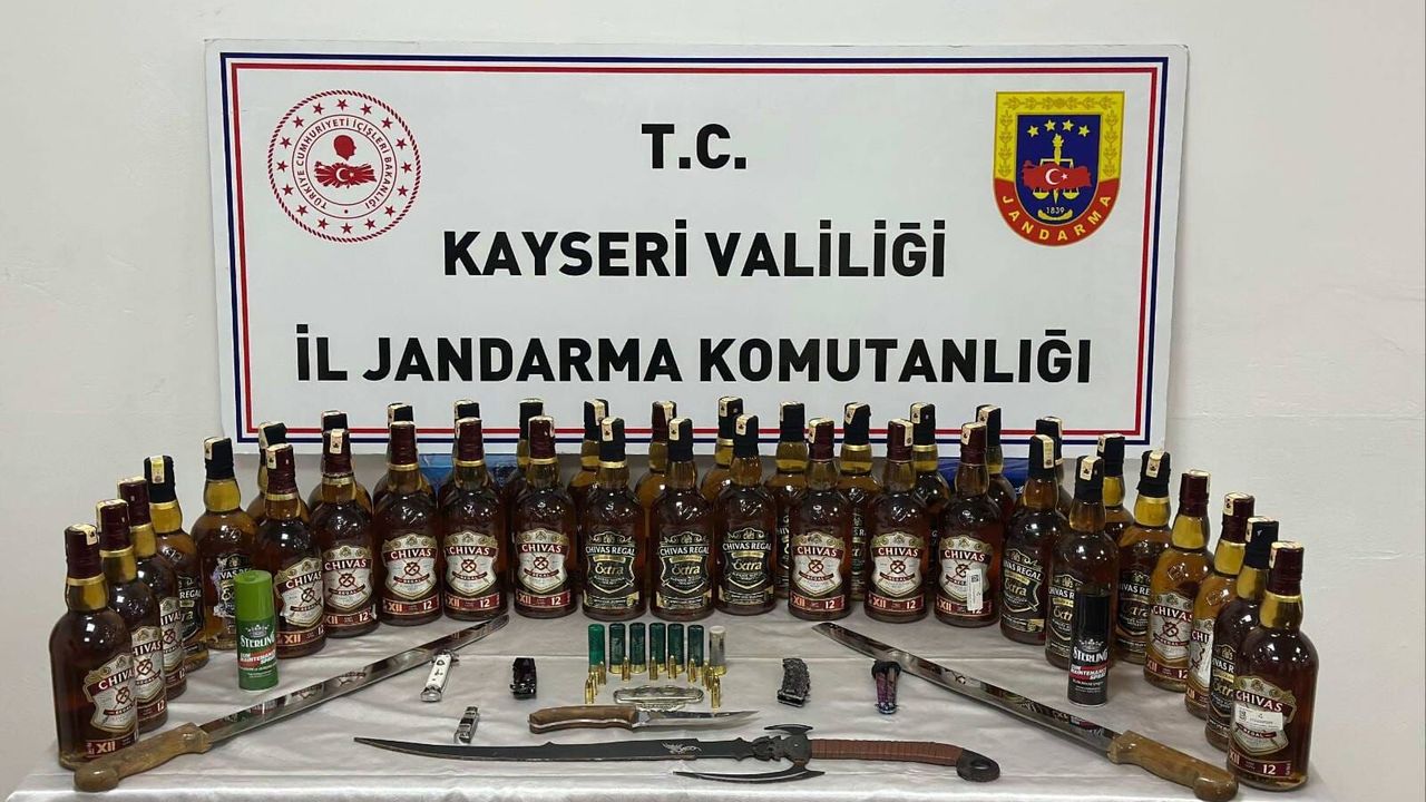 Kayseri’de kaçak alkol operasyonu
