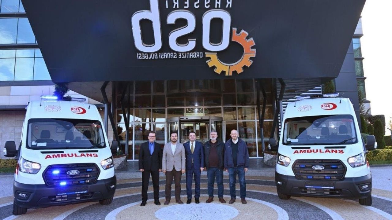 Kayseri OSB'de büyük gün yaklaşıyor: 2 adet Ambulans alındı