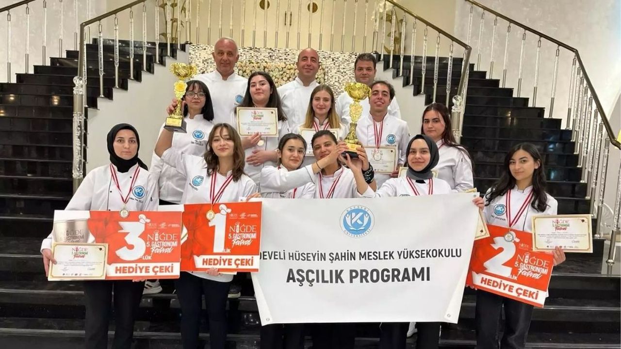 Kayseri Üniversitesi gastronomide zirvede: Niğde’de altın madalya kazandılar
