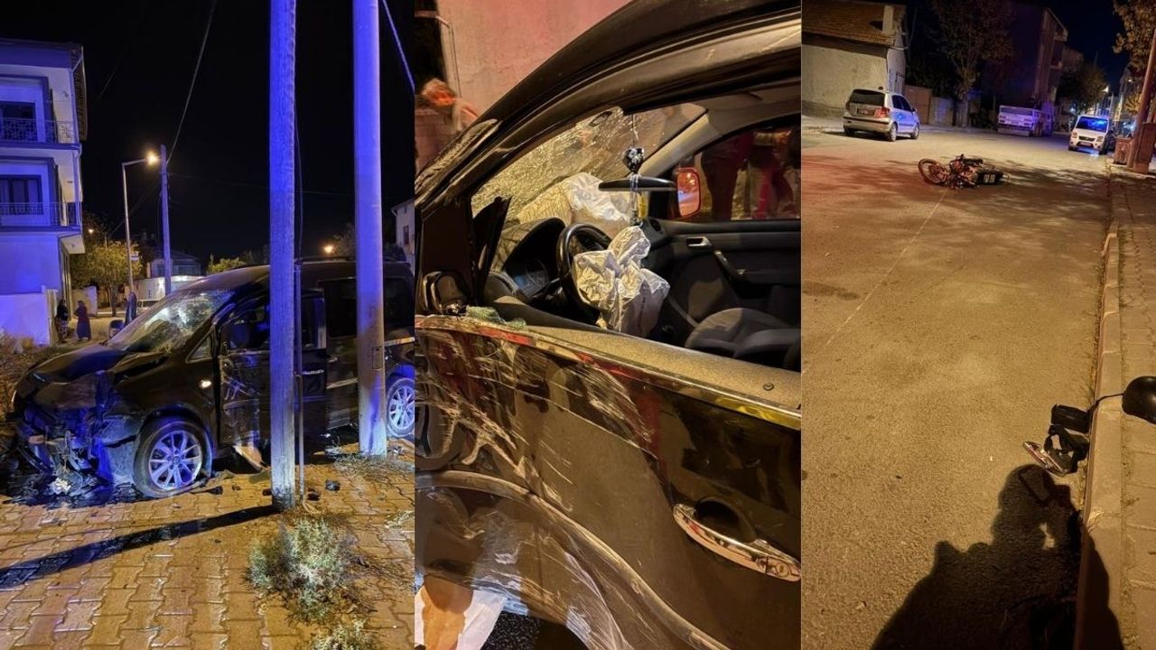 Konya'da kaza yapan motosiklet yayalara çarptı: 5 kişi yaralandı