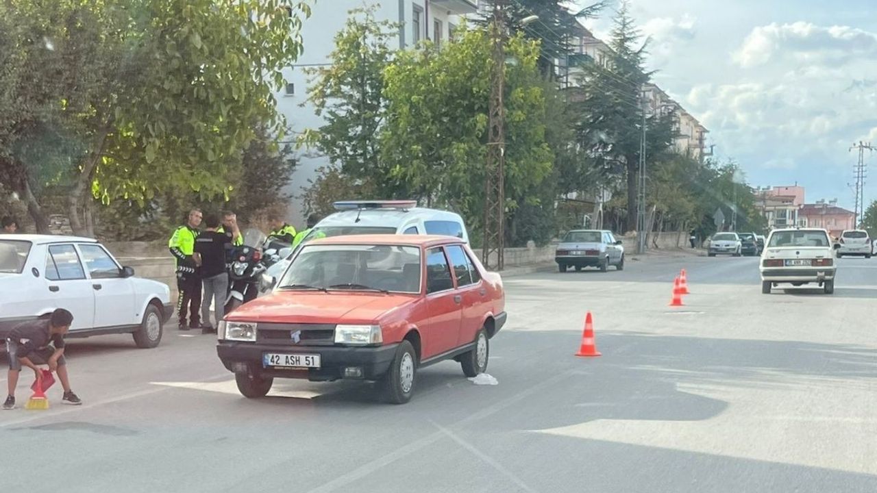 Konya'da otomobilin çarptığı 8 yaşındaki çocuk yaralandı