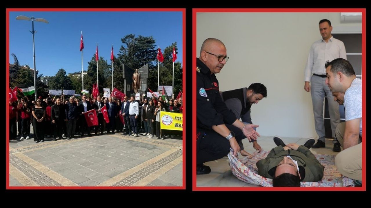 Develi’de alarm gibi hareketlilik! Yürüyüş, sloganlar ve tatbikat peş peşe geldi