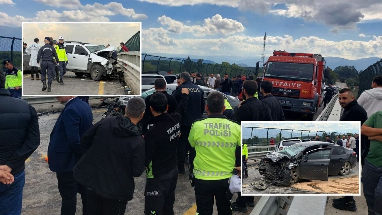 Sakarya'da otoyolda kaza: 2 jandarma şehit oldu, 2 yaralı