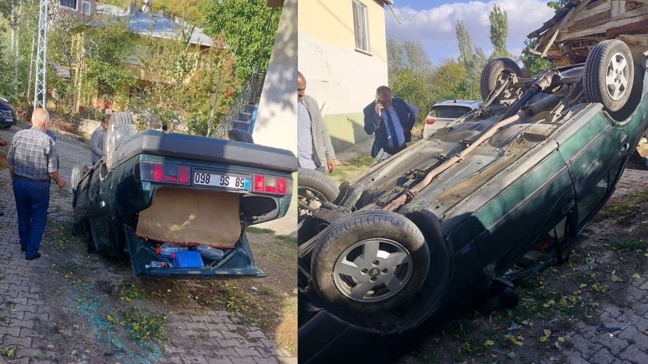 Sivas’ta sabah kazası! Otomobil takla attı
