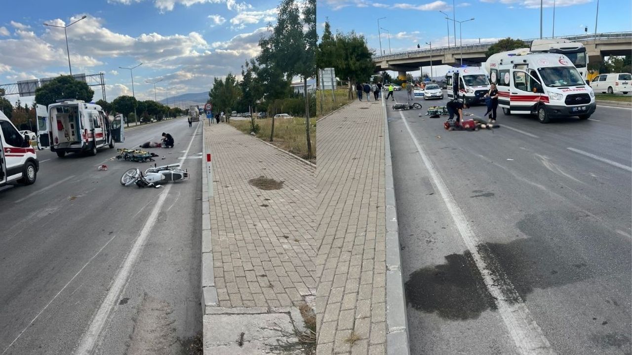 Tır motosiklete çarptı! 2 genç hayatını kaybetti
