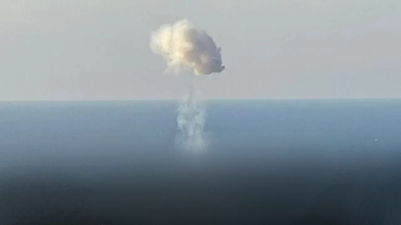 Trabzon açıklarında şiddetli patlama!