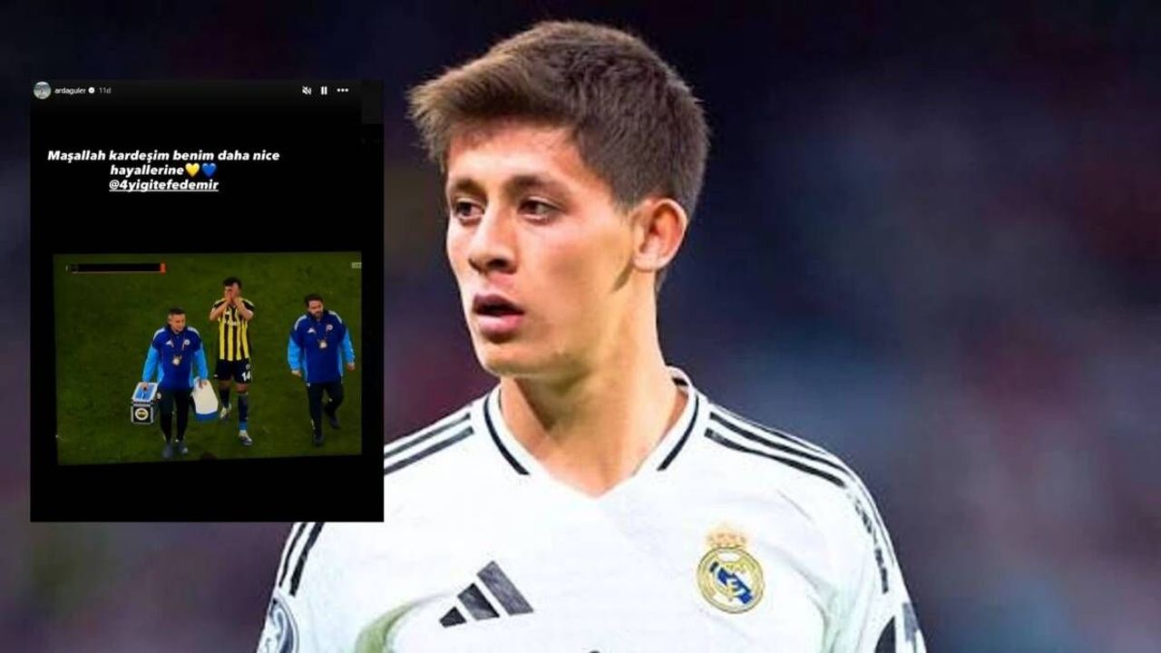 Arda Güler maç oynanırken paylaştı! ‘’Maşallah kardeşim benim’’