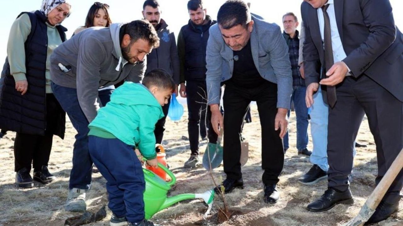 Bünyan'da DMD hastası Yakup Çalık adına fidan dikildi