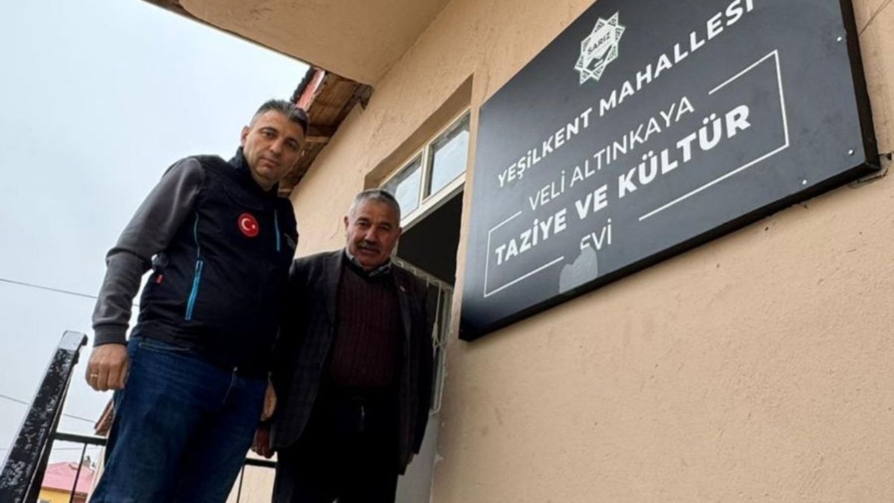 Kayseri Büyükşehir, Sarız’da Veli Altınkaya Taziye Evi’ni 1 günde yeniledi