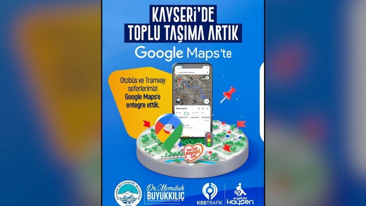 Kayseri’de ulaşımda yeni dönem: Otobüslerin konumlarını takip, seyahat süresi hesaplama