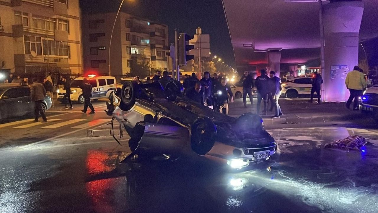 Kayseri’de “Dur” ihtarına uymayıp kaçan araç devrildi, tüfek ve tabanca çıktı