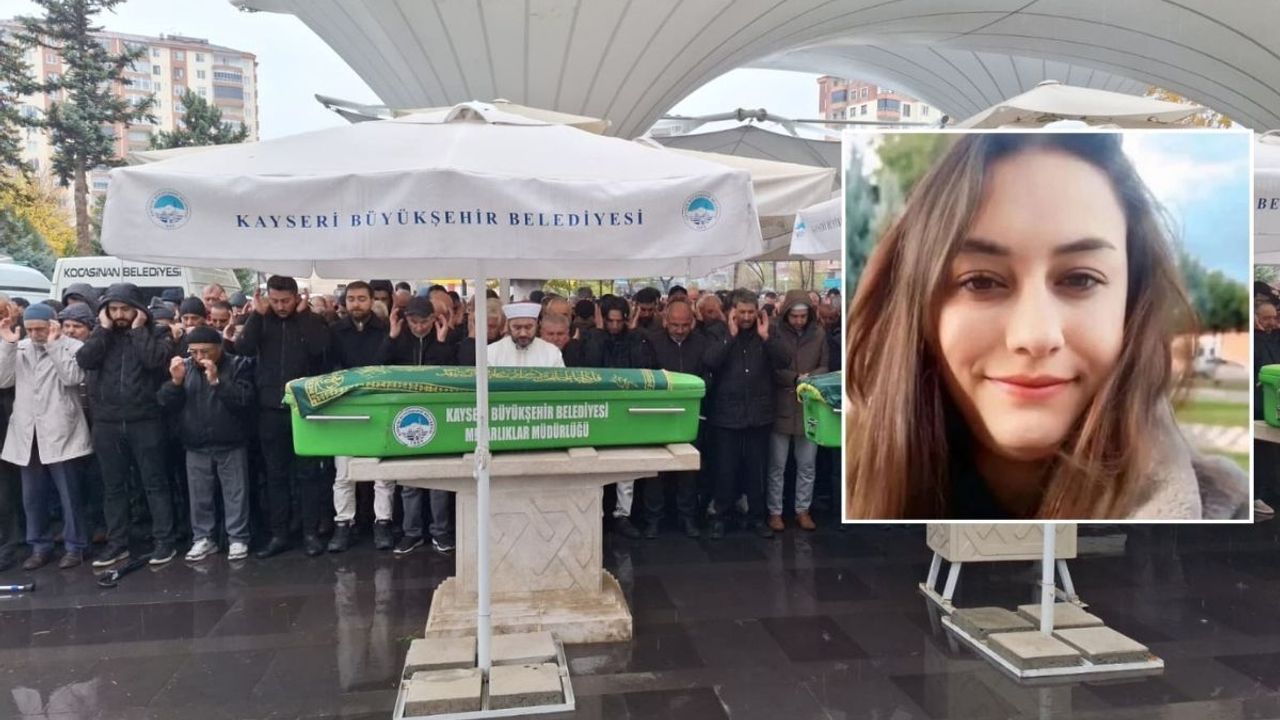 Kayseri’de eşi tarafından bıçaklanarak öldürülen Rabia Alaca son yolculuğuna uğurlandı