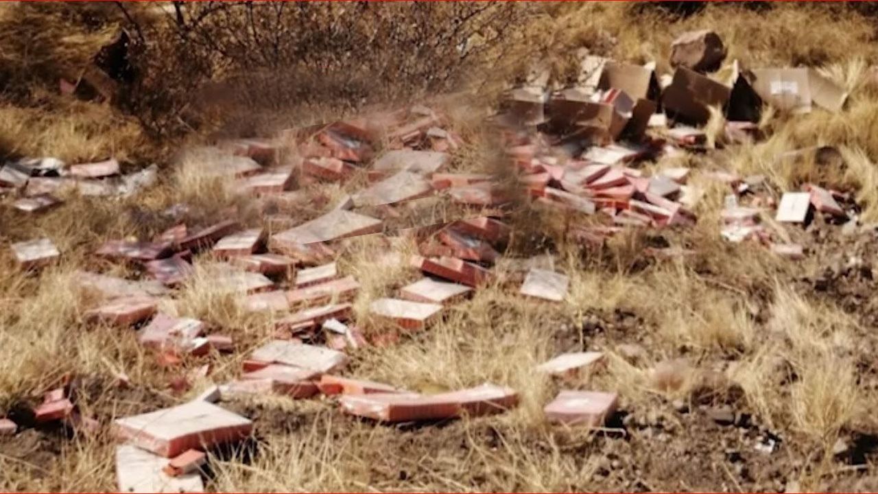 Tıbbi atıkları yol kenarına bırakan şahıs yakalandı